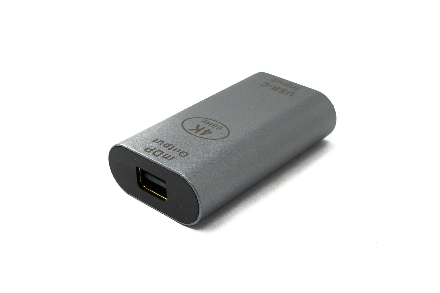 SYSTEM-S DisplayPort millistykki Mini DP kvenkyns í USB 3.1 Type C kvenkyns 4K snúra í gráu