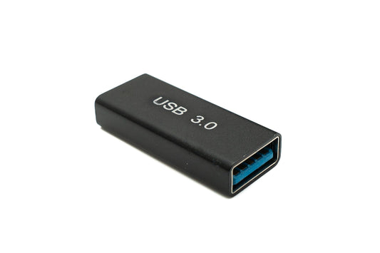SYSTEM-S USB 3.0 Adapter Type A Female to Female Cable in Black