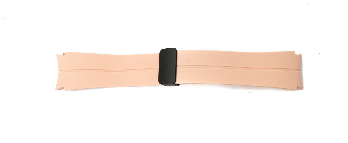 SYSTEM-S Armband 20 mm aus Silikon für Samsung Galaxy Watch 5 4 Smartwatch in Pink