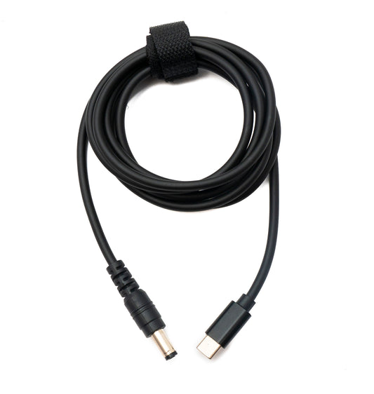 SYSTEM-S DC 9V Kabel 150 cm 5,5 x 2,1 Stecker zu USB 3.1 Typ C Stecker