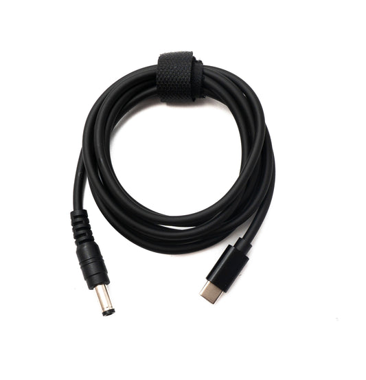 SYSTEM-S DC 12V Kabel 150 cm 5,5 x 2,1 Stecker zu USB 3.1 Typ C Stecker