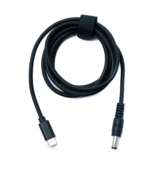 SYSTEM-S DC 15V snúra 150 cm 5,5 x 2,1 karlkyns í USB 3.1 Tegund C karlkyns