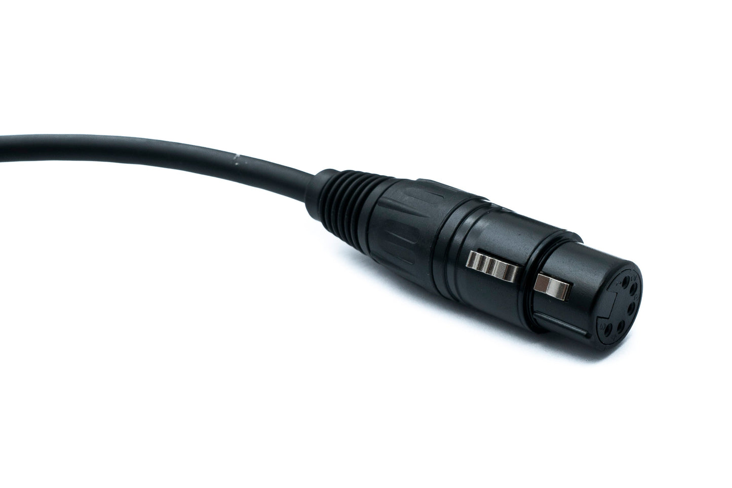 SYSTEM-S Audio XLR Kabel 100 cm 5 polig Buchse zu 3 polig Stecker in Schwarz