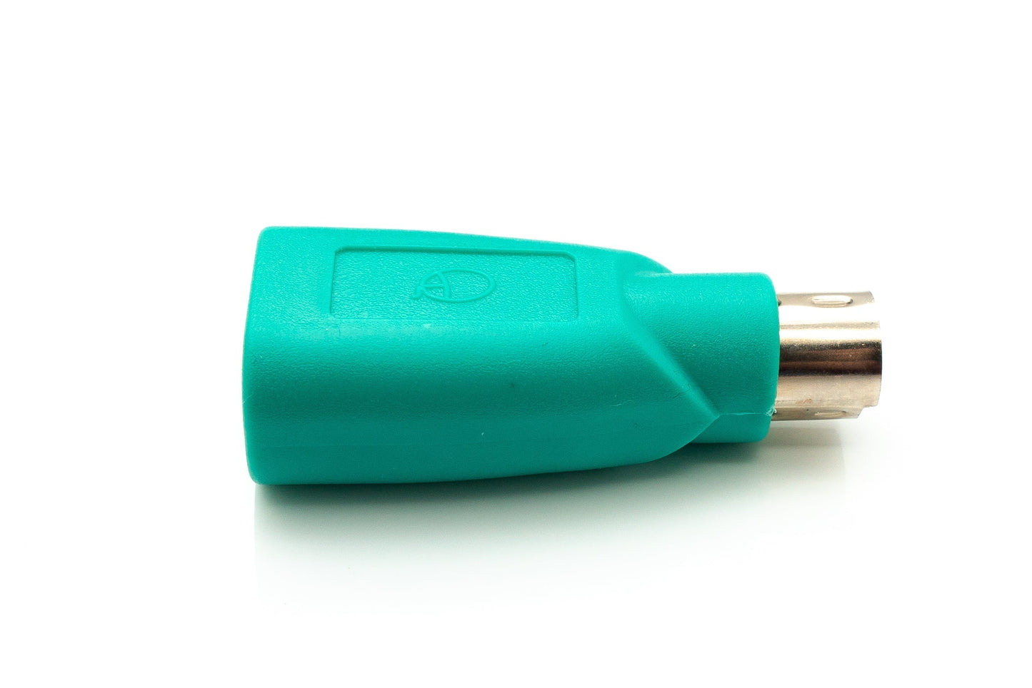 SYSTEM-S USB 2.0 adapter type A female to PS/2 male PS2 cable in turquoise