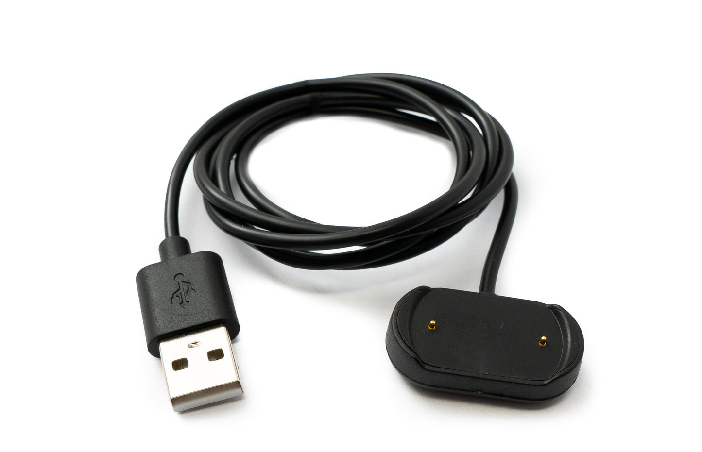 SYSTEM-S USB 2.0 Kabel 100 cm Ladekabel für Amazfit T-Rex 2 Smartwatch in Schwarz