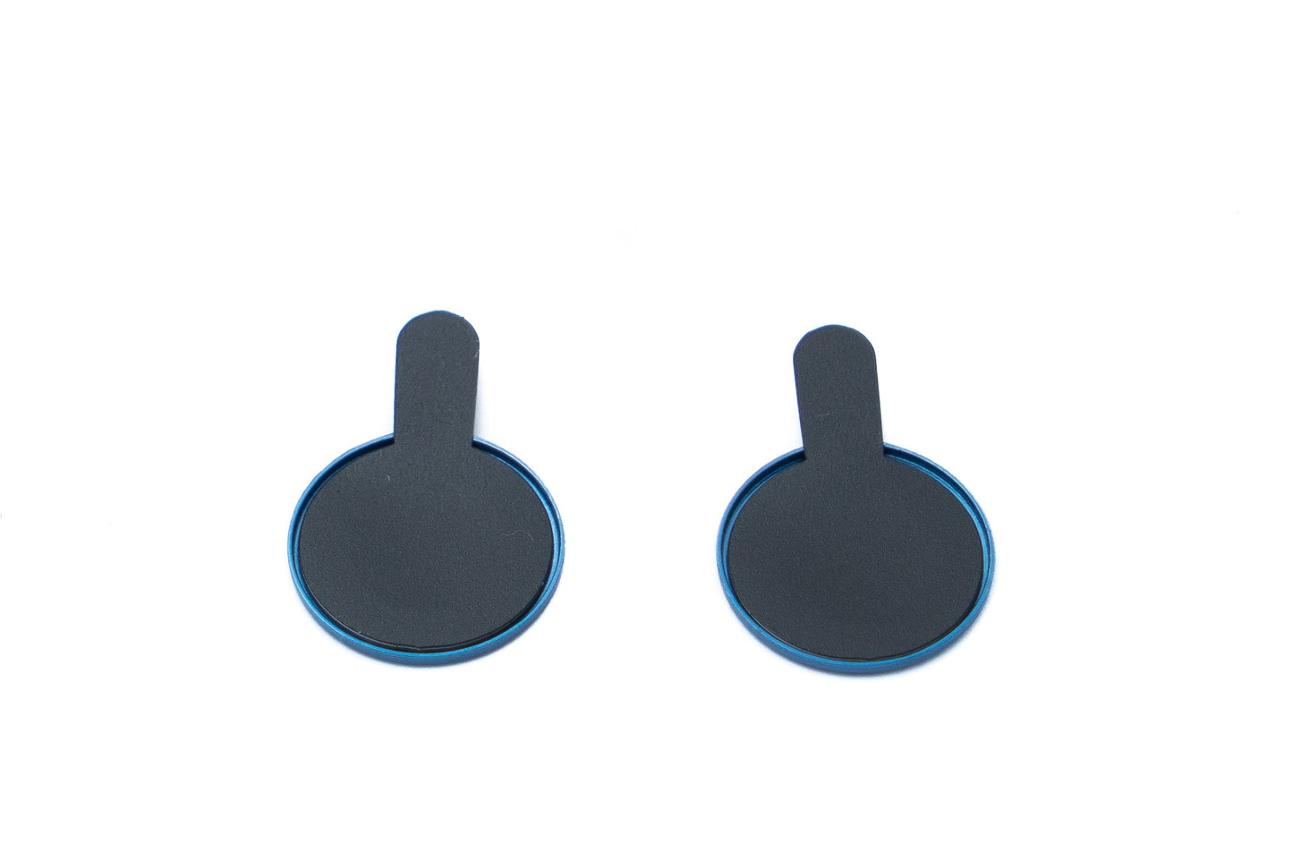 SYSTEM-S Camera Protection Lens Cover made of Glass Metal for iPhone 12 + Mini Blue