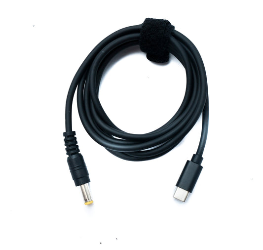 SYSTEM-S DC 15V cable 150 cm 5.5 x 2.5 plug to USB 3.1 Type C plug