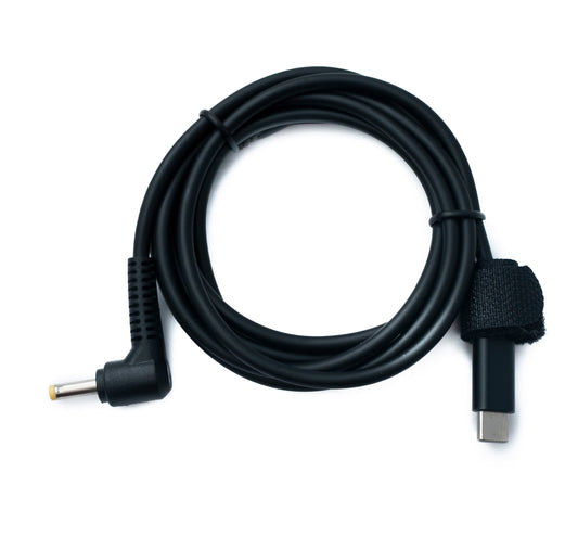 SYSTEM-S DC 15V Kabel 150 cm 4,0 x 1,7 Stecker zu USB 3.1 Typ C Stecker Winkel
