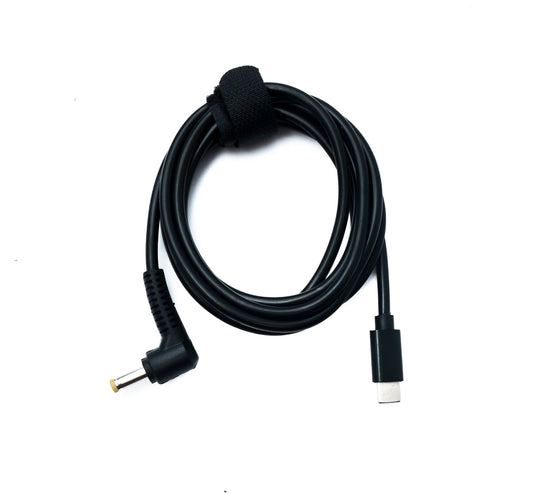 SYSTEM-S DC 15V Kabel 150 cm 4,8 x 1,7 Stecker zu USB 3.1 Typ C Stecker Winkel