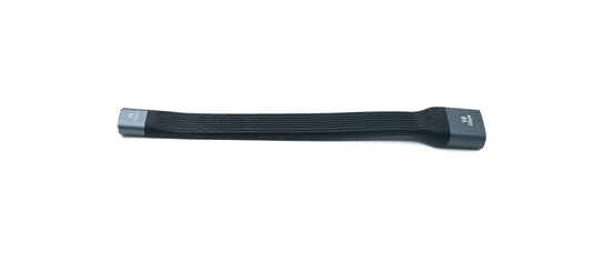 SYSTEM-S USB 3.1 Gen 2 cable 10 cm Type C female to A female flat cable 10 Gbit/s 100W