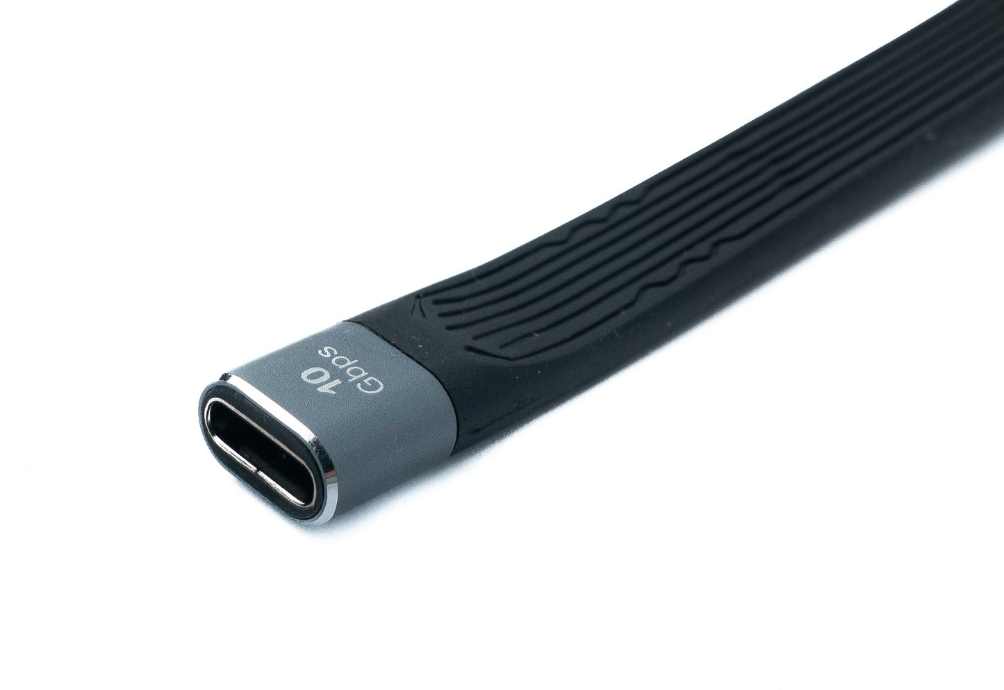 SYSTEM-S USB 3.1 Gen 2 snúra 10 cm Type C kvenkyns í A kvenkyns flatsnúra 10 Gbit/s 100W