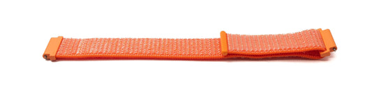 SYSTEM-S Armband 20 mm aus Nylon für Huawei Watch Smartwatch in Orange