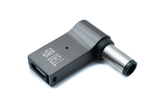 SYSTEM-S USB 3.1 Adapter Type C Male to Dell DC 20V 3.5 x 1.35 mm Female in Gray