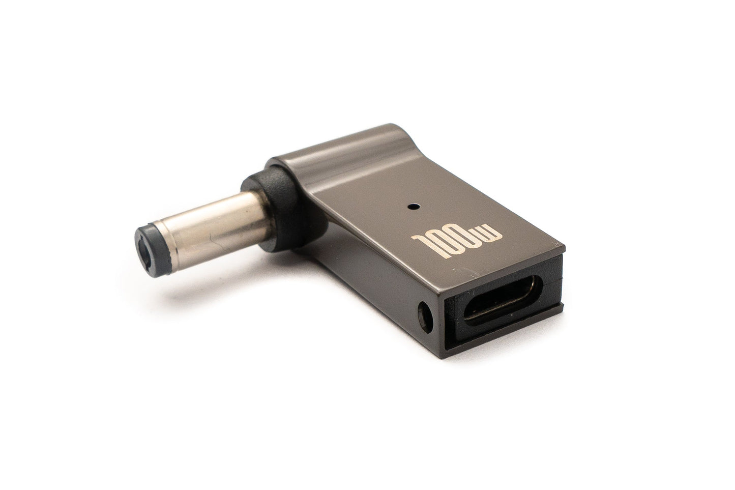 SYSTEM-S USB 3.1 adapter type C male to DC 20V 5.5 x 2.1 mm female in gray