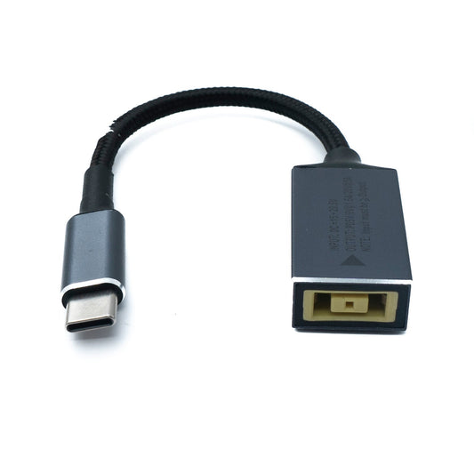 SYSTEM-S USB 3.1 cable 15 cm Type C male to Lenovo Square female braided