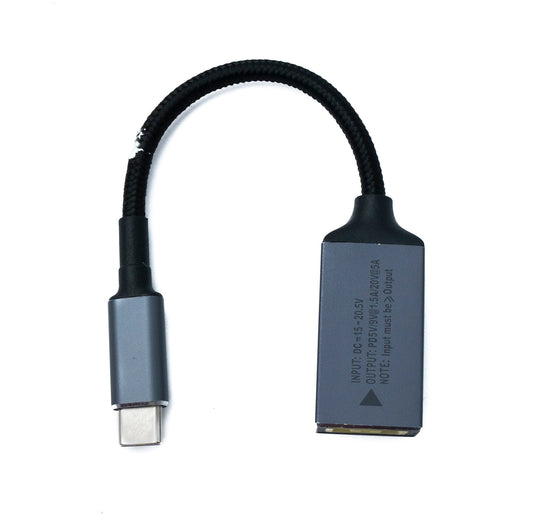 SYSTEM-S USB 3.1 cable 15 cm Type C male to Lenovo Square female braided