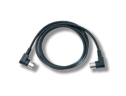SYSTEM-S MIDI Kabel 150 cm Din 5 Pin Stecker zu Stecker Winkel