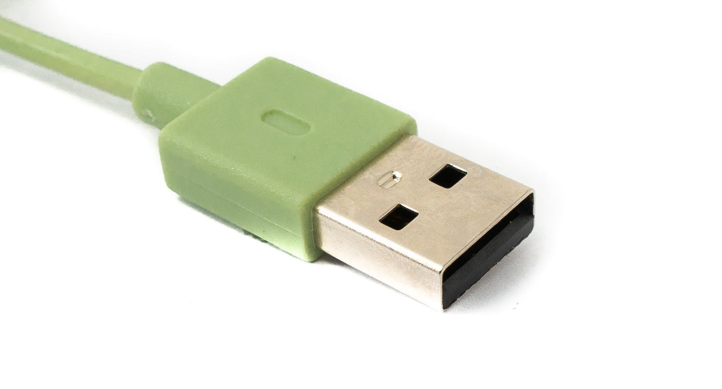 USB 2.0 snúra 100 cm fyrir Oppo Watch 4 3 2 1 pro SE fyrir OnePlus Watch 2 í grænu