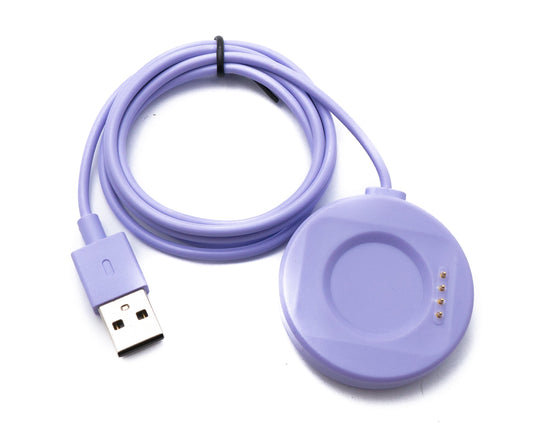 USB 2.0 Kabel 100 cm für Oppo Watch 4 3 2 1 pro SE für OnePlus Watch 2 in Lila