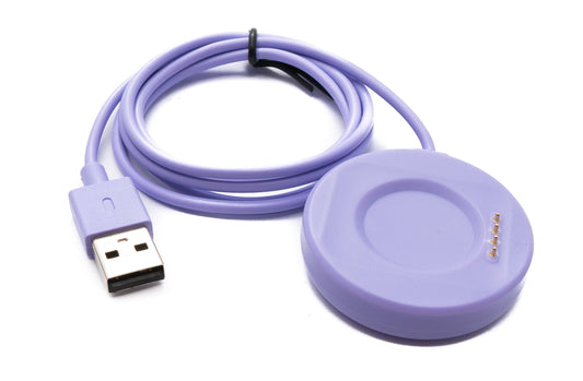 USB 2.0 Kabel 100 cm für Oppo Watch 4 3 2 1 pro SE für OnePlus Watch 2 in Lila