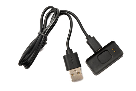 SYSTEM-S USB 2.0 snúra, 75 cm hleðslustöð fyrir Huawei Honor A2 snjallúr, svört 