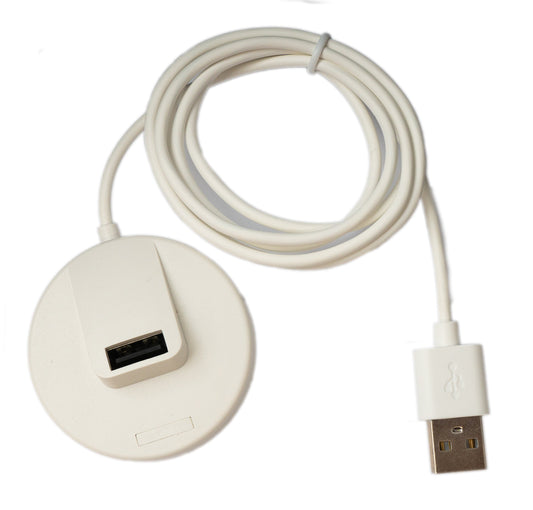 USB 2.0 Kabel 93 cm Ladestation für OnePlus Watch 1 in Weiß