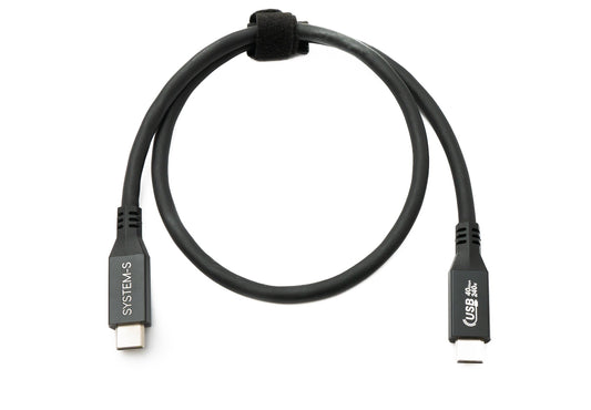 SYSTEM-S USB4 USB 50 cm Kabel Typ C Stecker zu Stecker 40 Gbit/s 240 W USB 4.0 Kabel