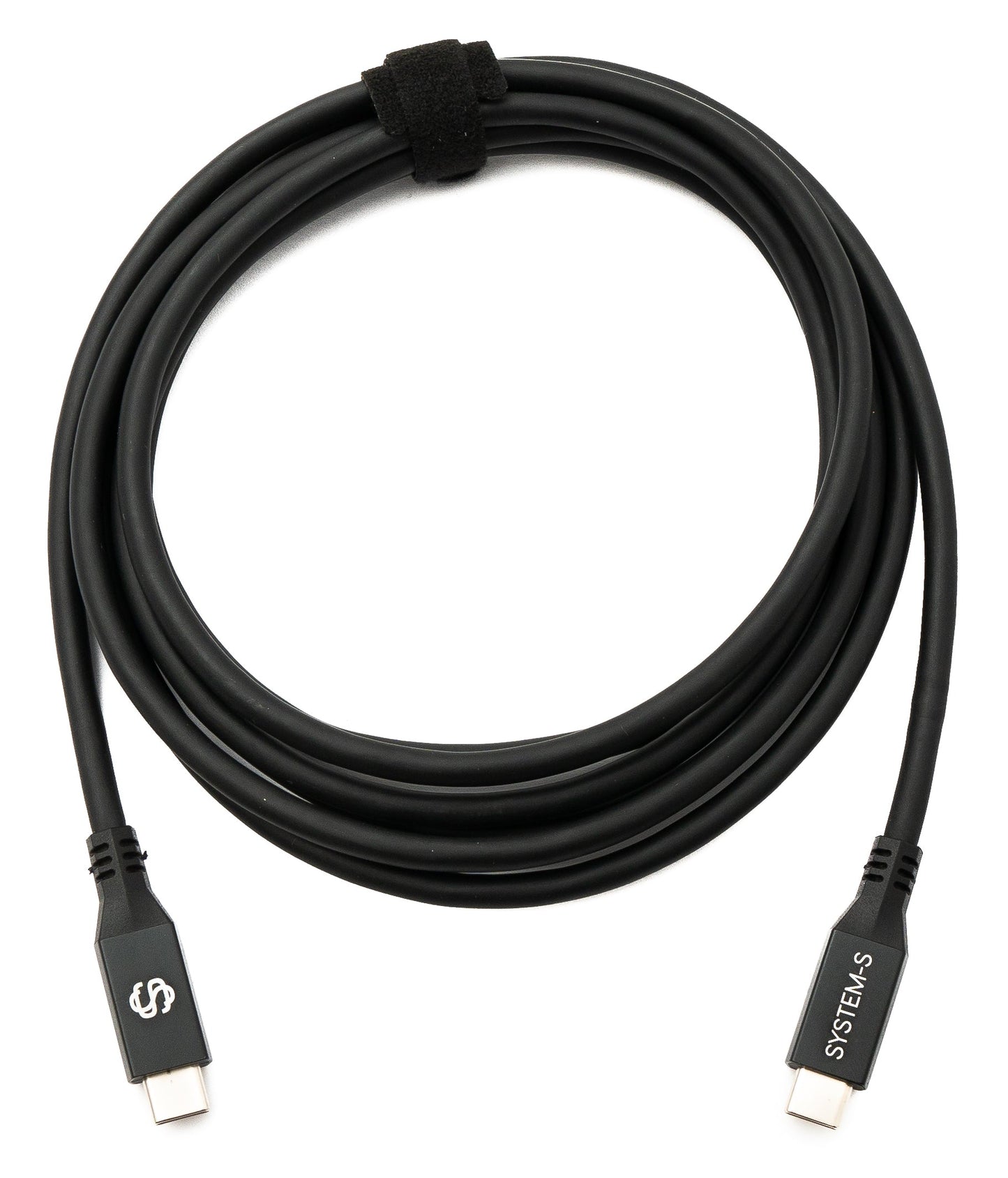 SYSTEM-S USB4 USB 250 cm Kabel Typ C Stecker zu Stecker 40 Gbit/s 240 W USB 4.0 Kabel