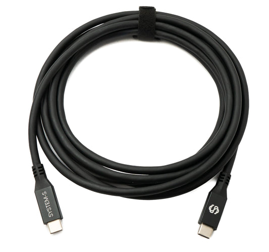 SYSTEM-S USB4 USB 3 m Kabel Typ C Stecker zu Stecker 40 Gbit/s 240 W USB 4.0 Kabel