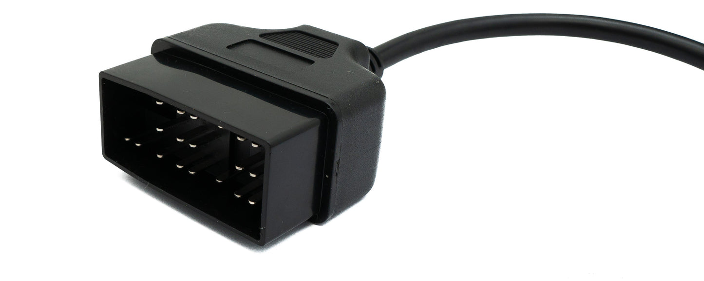 SYSTEM-S OBD Kabel 20 cm OBD 2 Buchse für Toyota 22pin in Schwarz Adapter Auto Diagnose