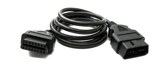 SYSTEM-S OBD Kabel 150 cm OBD 2 16pin J1962M Stecker zu J1962F Buchse für Auto Diagnose