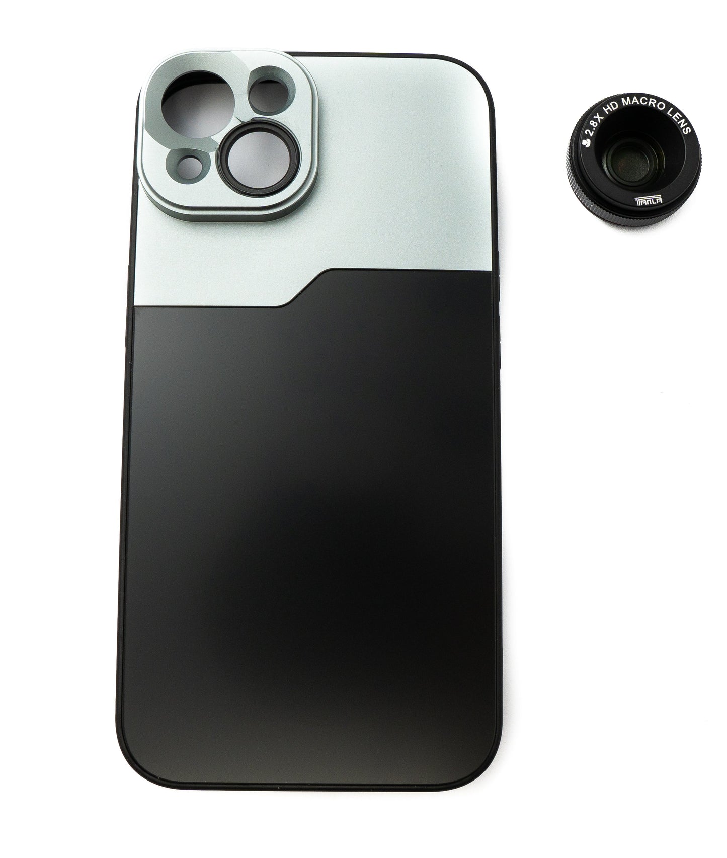SYSTEM-S Macro Lens 2.8x HD Filter with Case in Black for iPhone 14