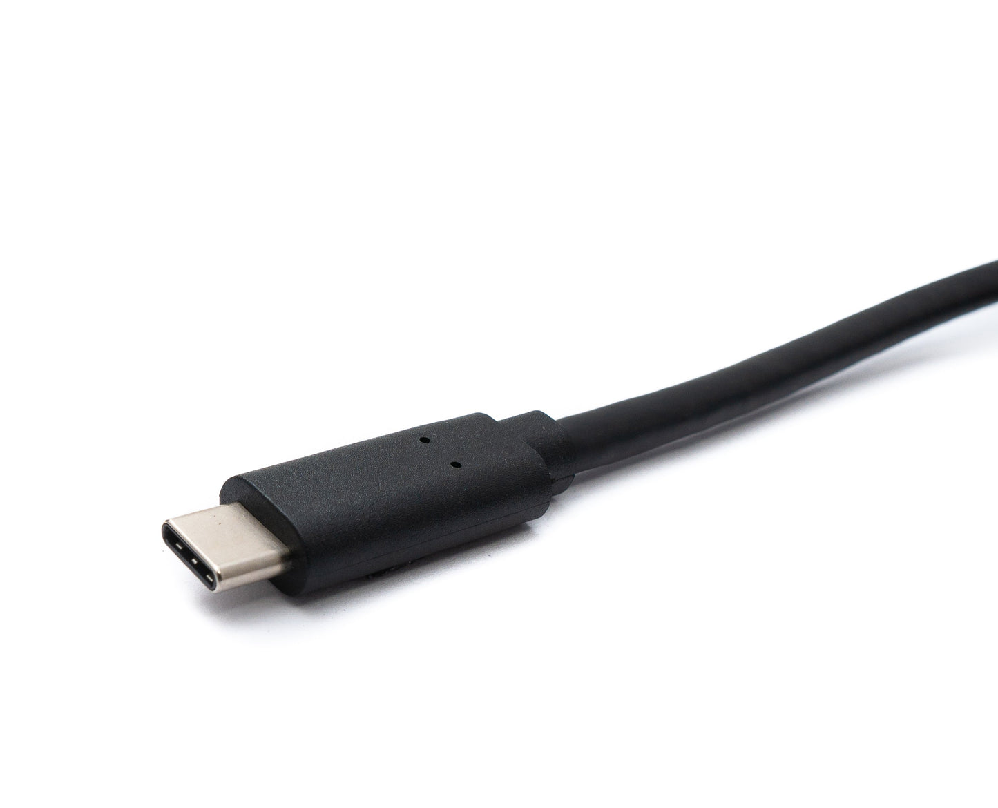 SYSTEM-S USB 3.2 Gen 1 snúra 100 cm Tegund C karlkyns í karlkyns vinklaður í svörtu