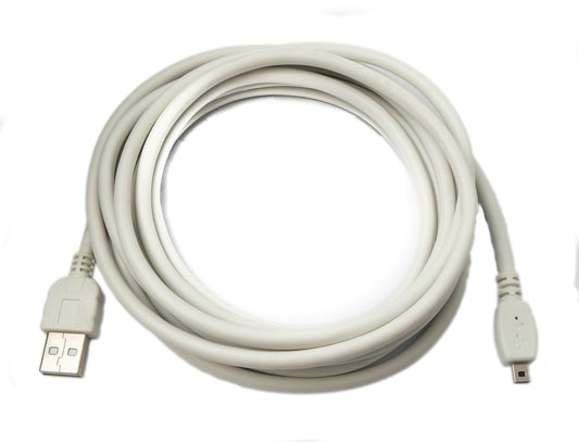 USB 2.0 Kabel 300 cm Ladekabel für Nikon Coolpix Kameras in Weiß