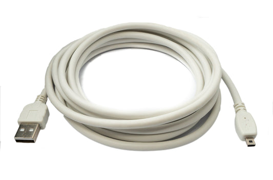 USB 2.0 Kabel 300 cm Ladekabel für Nikon Coolpix Kameras in Weiß