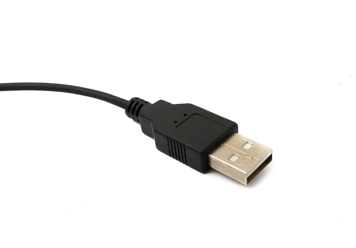SYSTEM-S USB 2.0 Kabel 120 cm Typ A Stecker zu Micro B Stecker Spirale Winkel in Schwarz