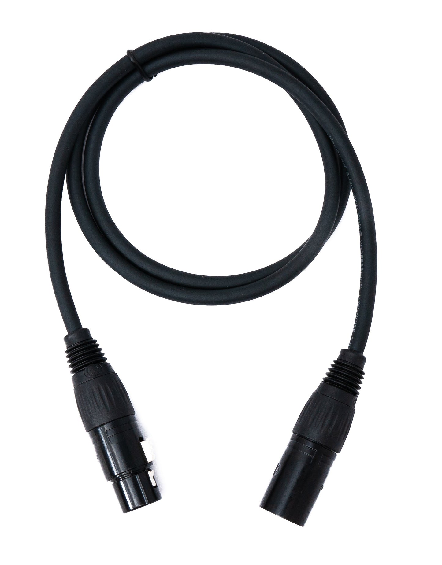 SYSTEM-S Audio Cable 100 cm XLR 3-pin male to female AUX in Black