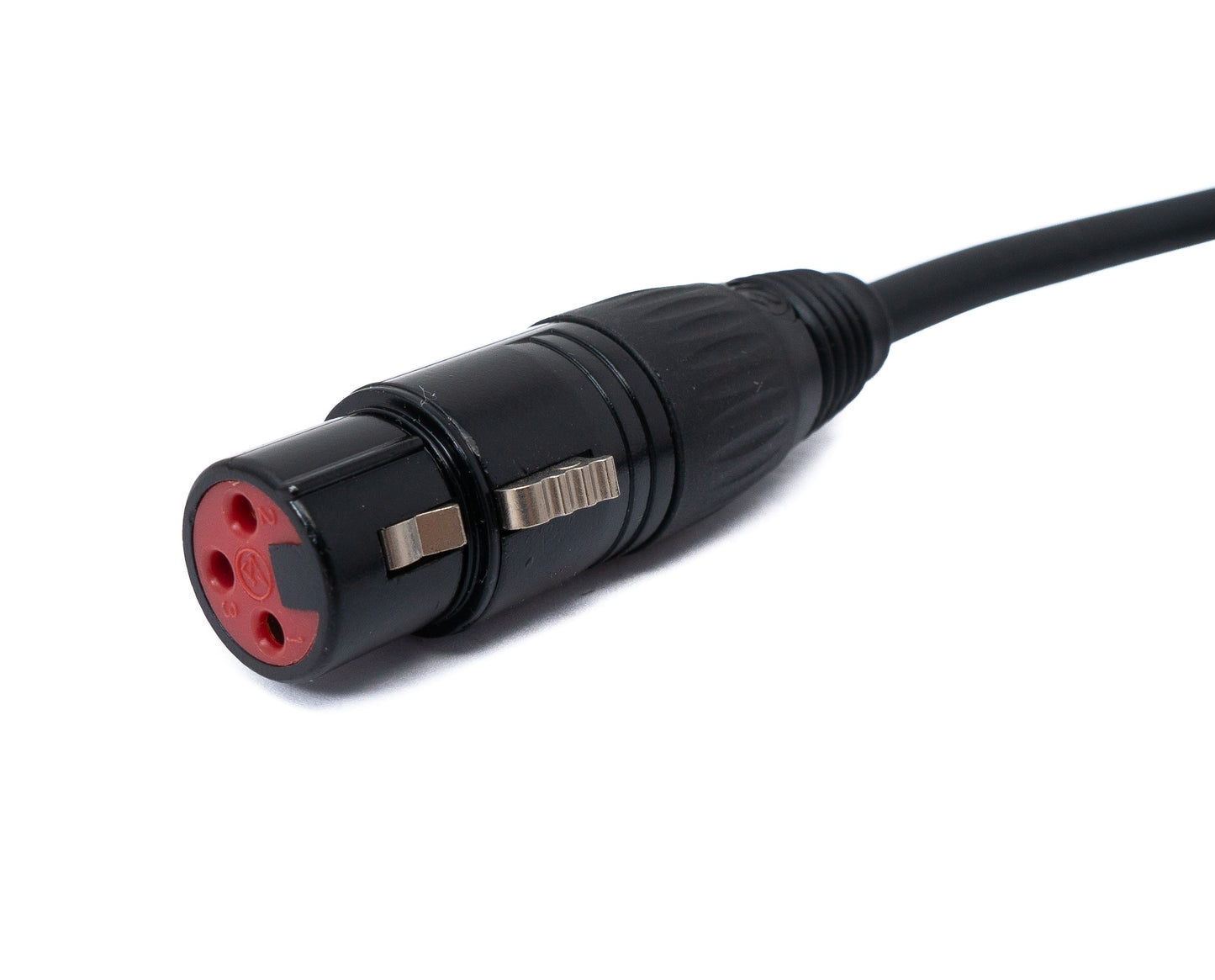 SYSTEM-S Audio Cable 100 cm XLR 3-pin male to female AUX in Black