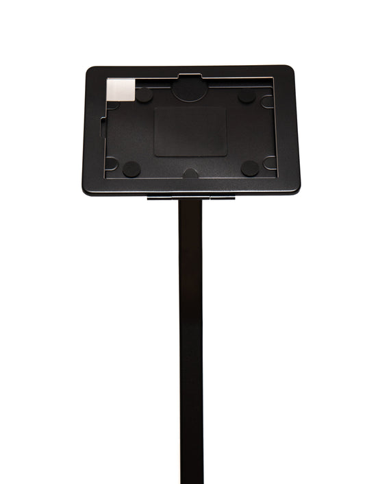 SYSTEM-S Boden Ständer 120 cm Halterung abschließbar für iPad 10 Pro 11 Air 4 5 in Schwarz