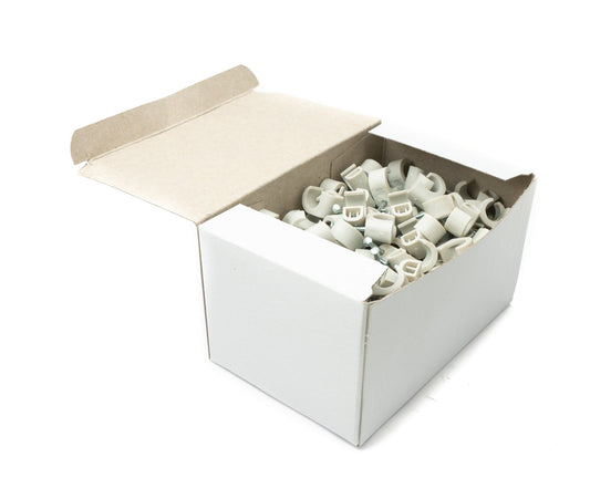 SYSTEM-S Expressschellen 230 x Set Nagel Kabel Schellen 10 mm Clip in Grau
