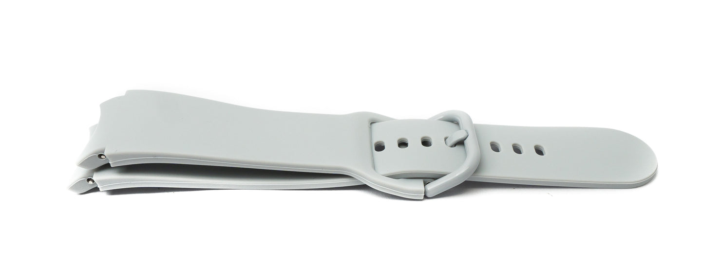 SYSTEM-S 20 mm silicone strap for Samsung Galaxy Watch 5 4 Smartwatch in grey