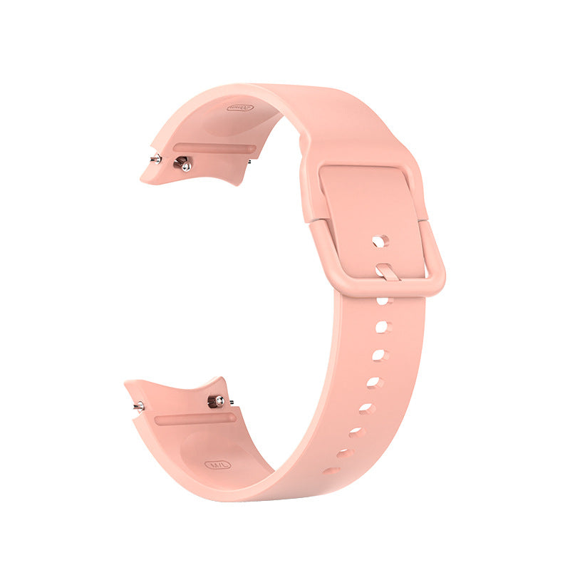 SYSTEM-S 20 mm sílikonól fyrir Samsung Galaxy Watch 5 4 snjallúr í bleiku