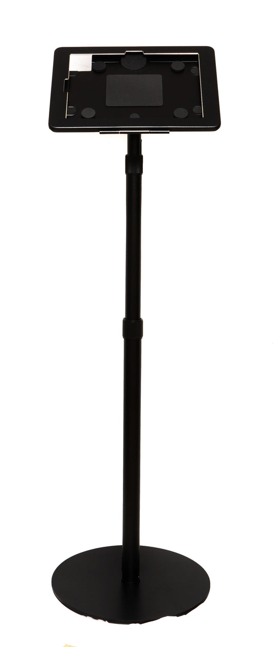 SYSTEM-S Boden Ständer 150 cm Halterung abschließbar für iPad 10 Pro 11 Air 4 5 in Schwarz