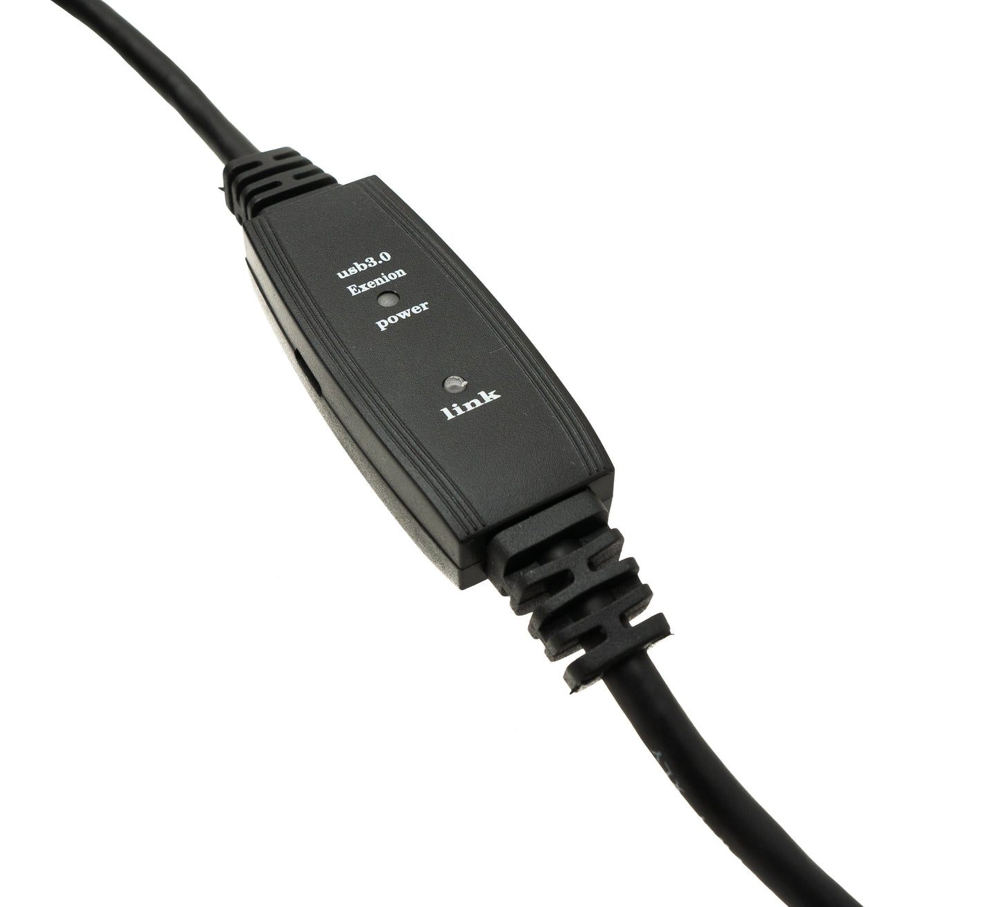 SYSTEM-S USB 3.0 Repeater Kabel 20 m Typ A Stecker zu B Stecker in Schwarz