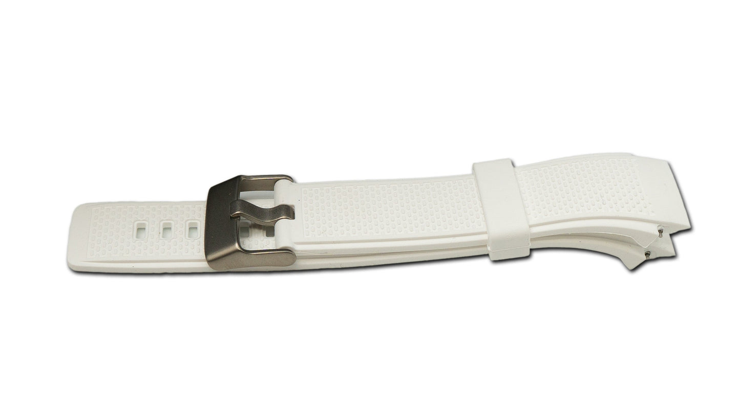 SYSTEM-S flexible silicone 20mm strap for Huawei Watch 2 Smartwatch in white