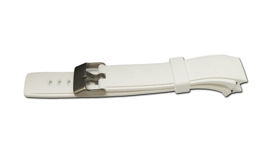 SYSTEM-S flexible silicone 20mm strap for Huawei Watch 2 Smartwatch in white