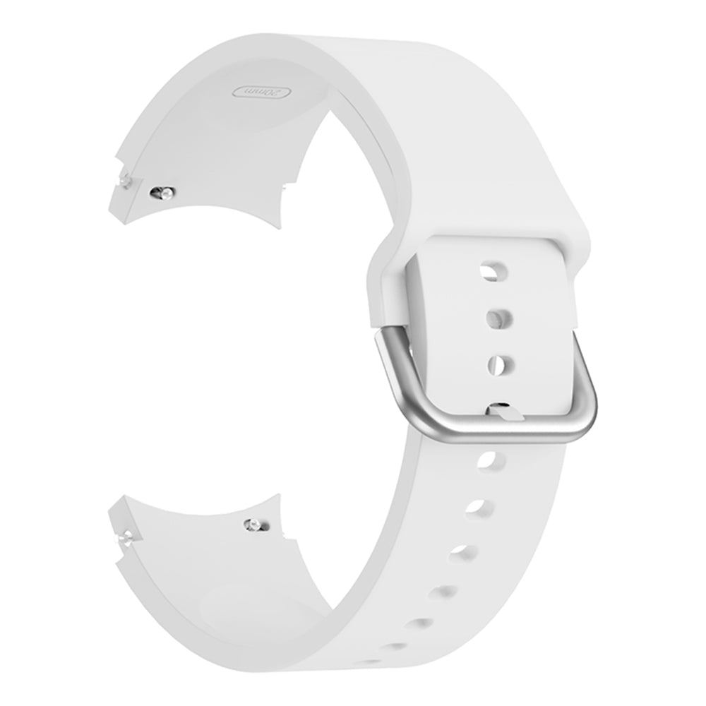 SYSTEM-S flexible silicone 20mm strap for Huawei Watch 2 Smartwatch in white