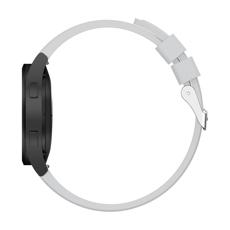 SYSTEM-S flexible silicone 20mm strap for Huawei Watch 2 Smartwatch in white