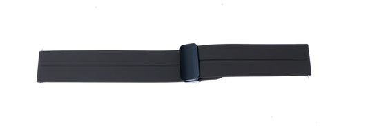 SYSTEM-S 20 mm silicone strap with folding clasp for Smartwatch in brown
