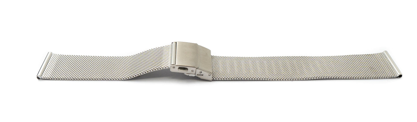 SYSTEM-S Armband Milanaise aus Metall für Fitbit Versa 1 2 Lite Smartwatch in Grau